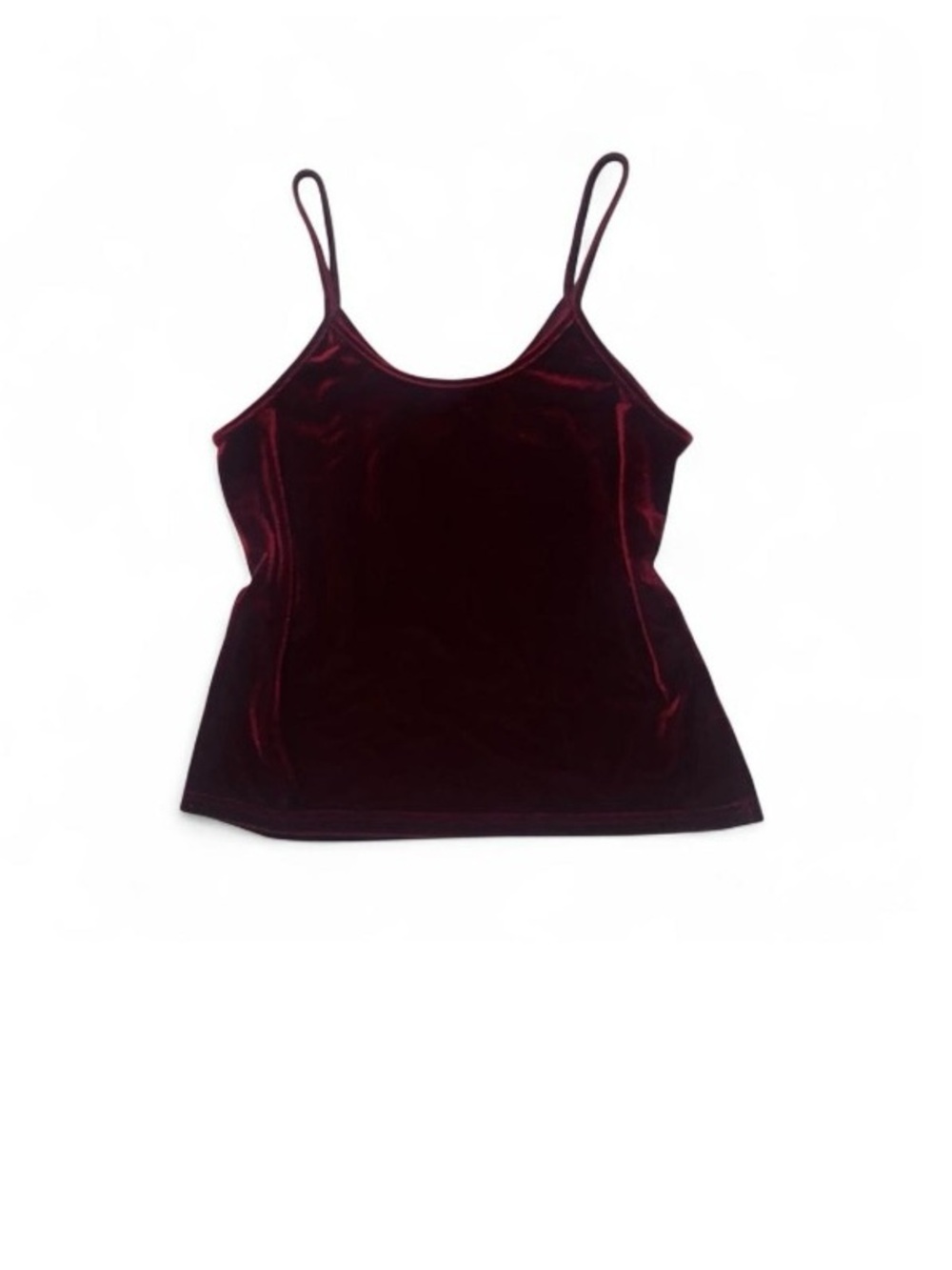 Nordstrom Intimates Deep Burgundy Velvet Camisole Tank Top Size M